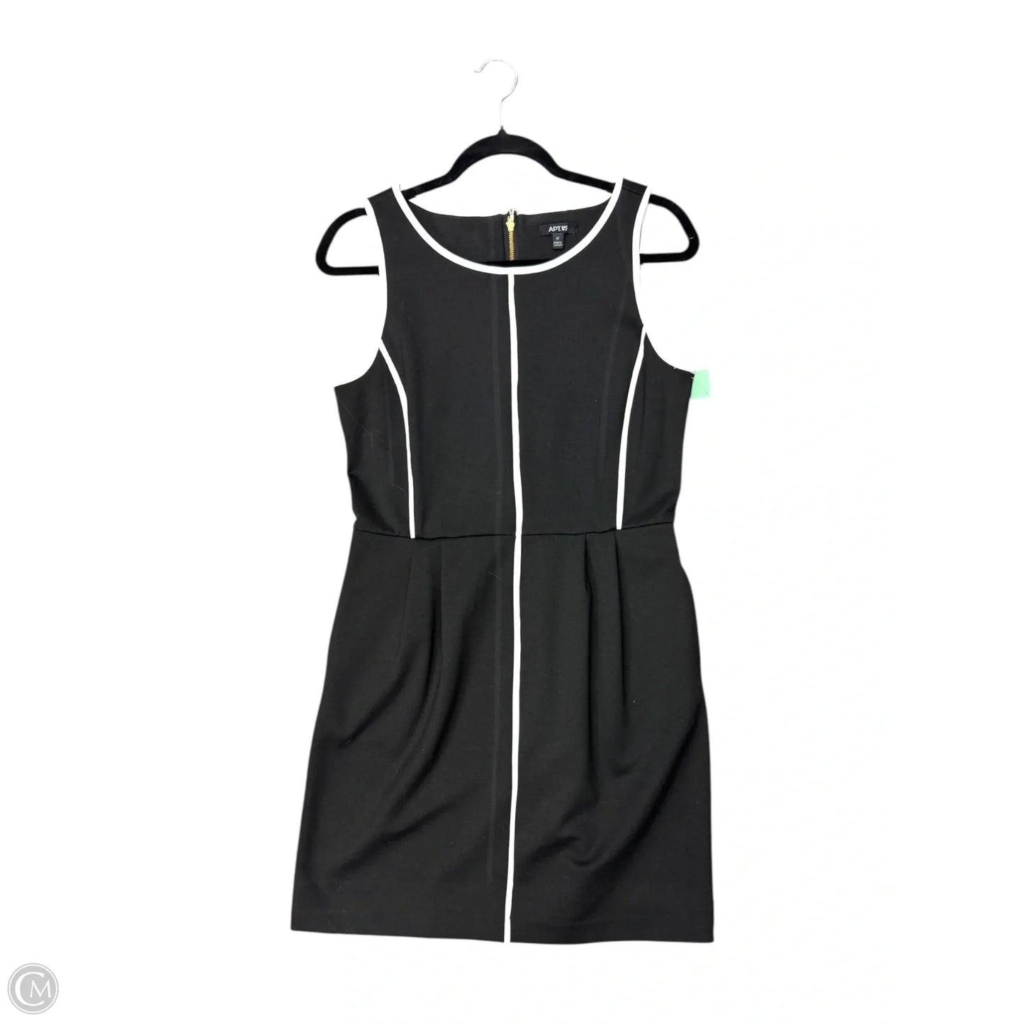 Dress Casual Midi By Apt 9 In Black, Size: 6