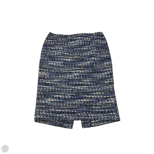 Skirt Designer By Lafayette 148 In Blue, Size: 4