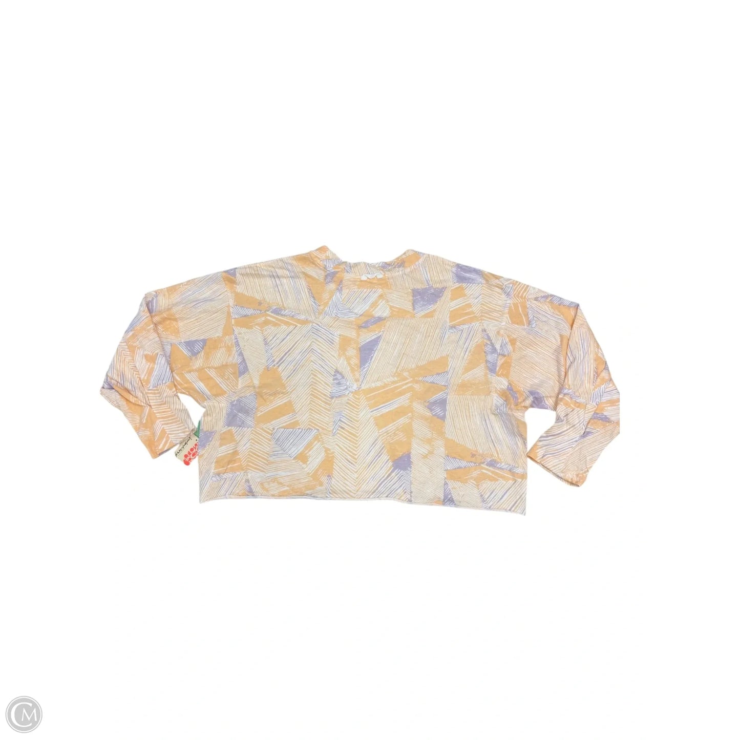 Top Long Sleeve By Free People In Peach, Size: M