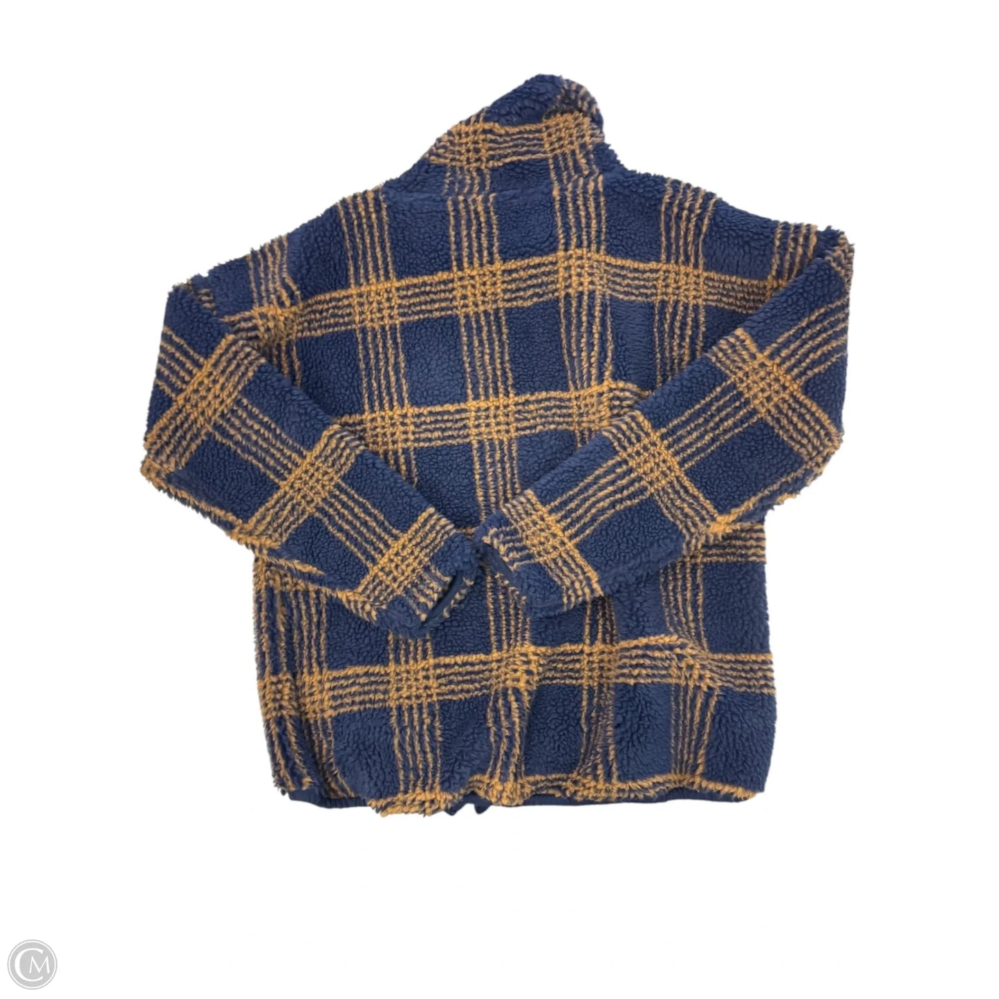 Top Long Sleeve By Carve Designs In Blue & Gold, Size: M