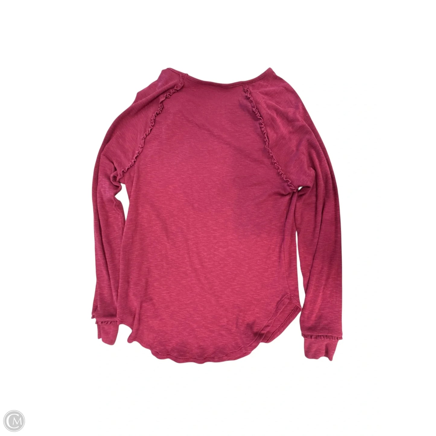 Top Long Sleeve Basic By Lc Lauren Conrad In Maroon, Size: Xs