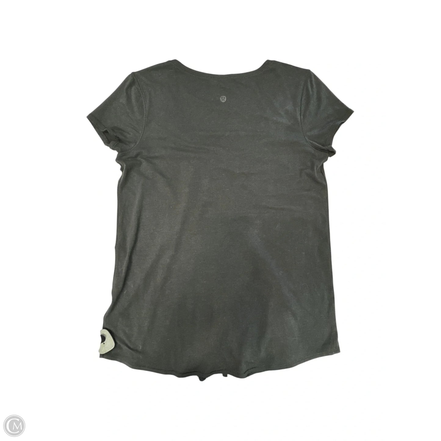 Athletic Top Short Sleeve By Lululemon In Black, Size: M