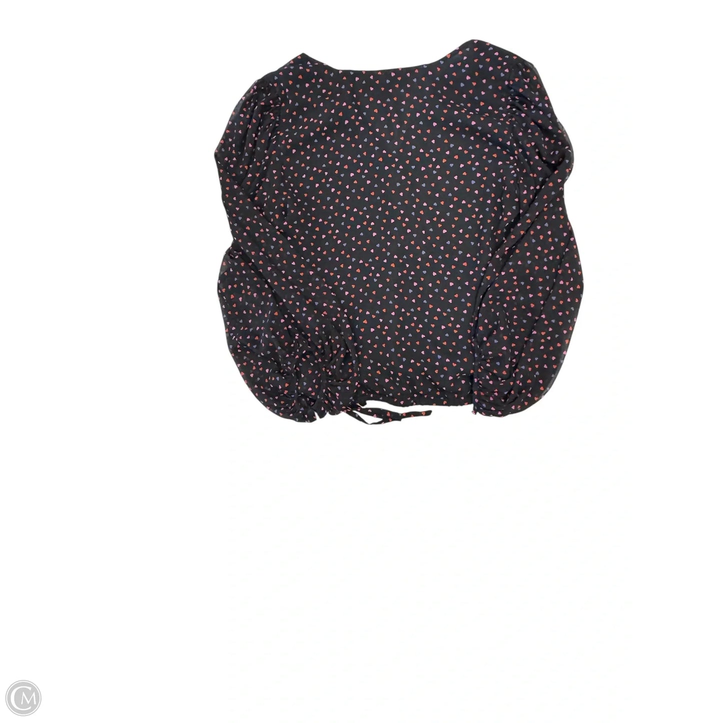 Blouse Long Sleeve By Banana Republic In Black, Size: S