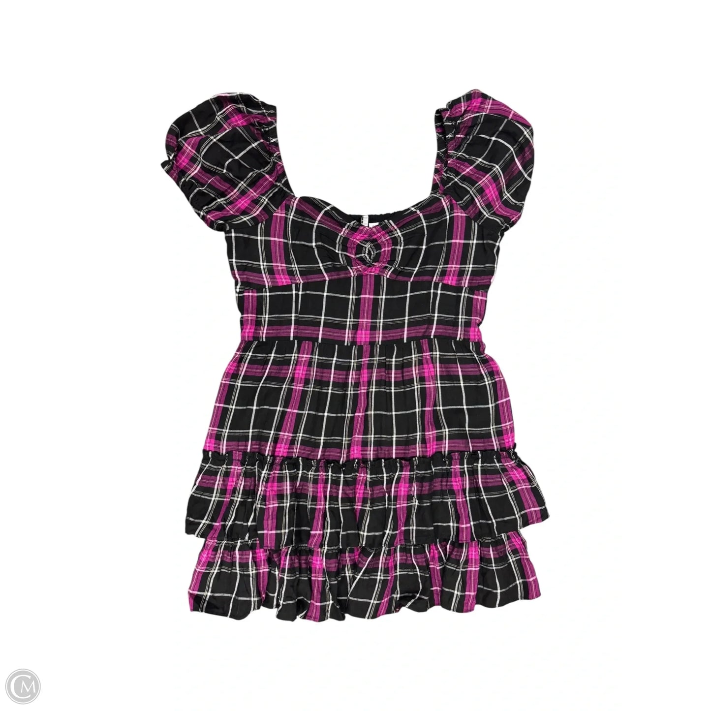 Dress Casual Midi By Bar Iii In Black & Pink, Size: Xl