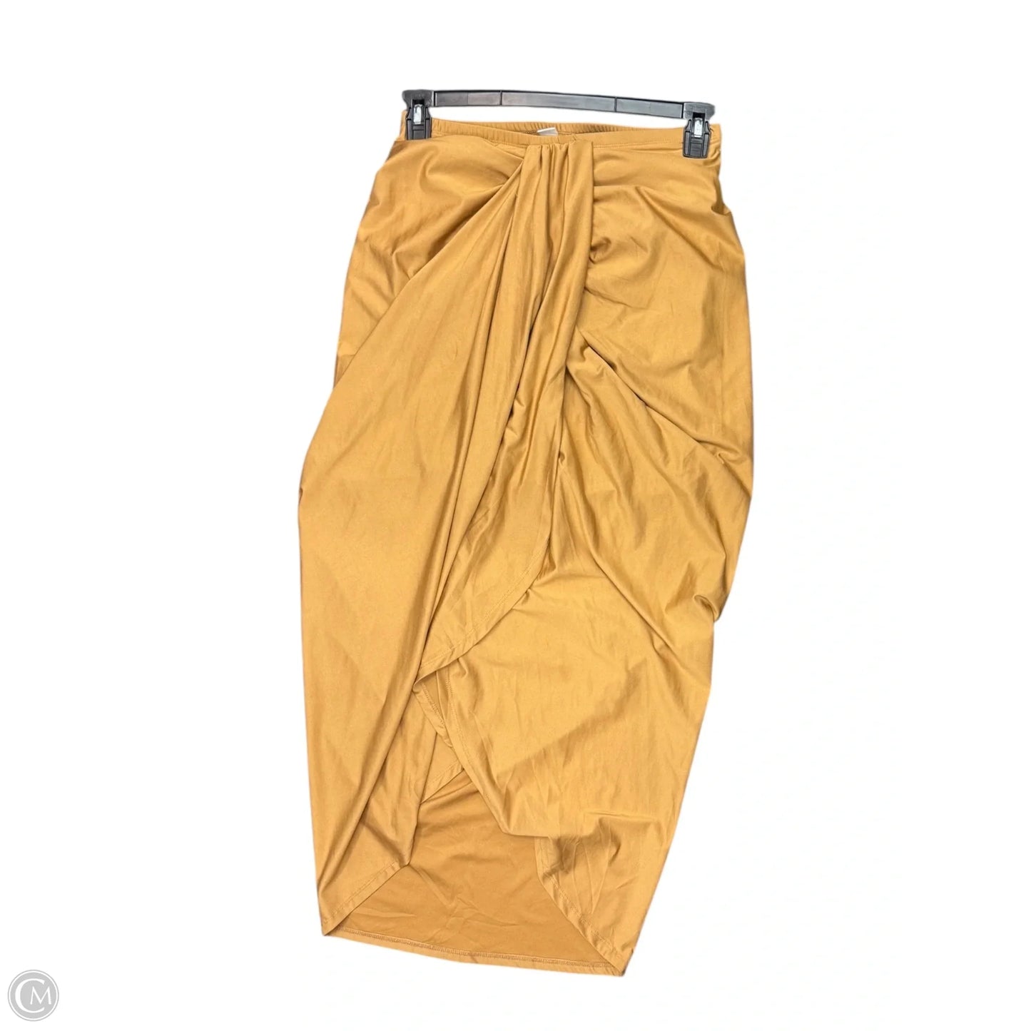 Skirt Maxi By Shein In Gold, Size: L