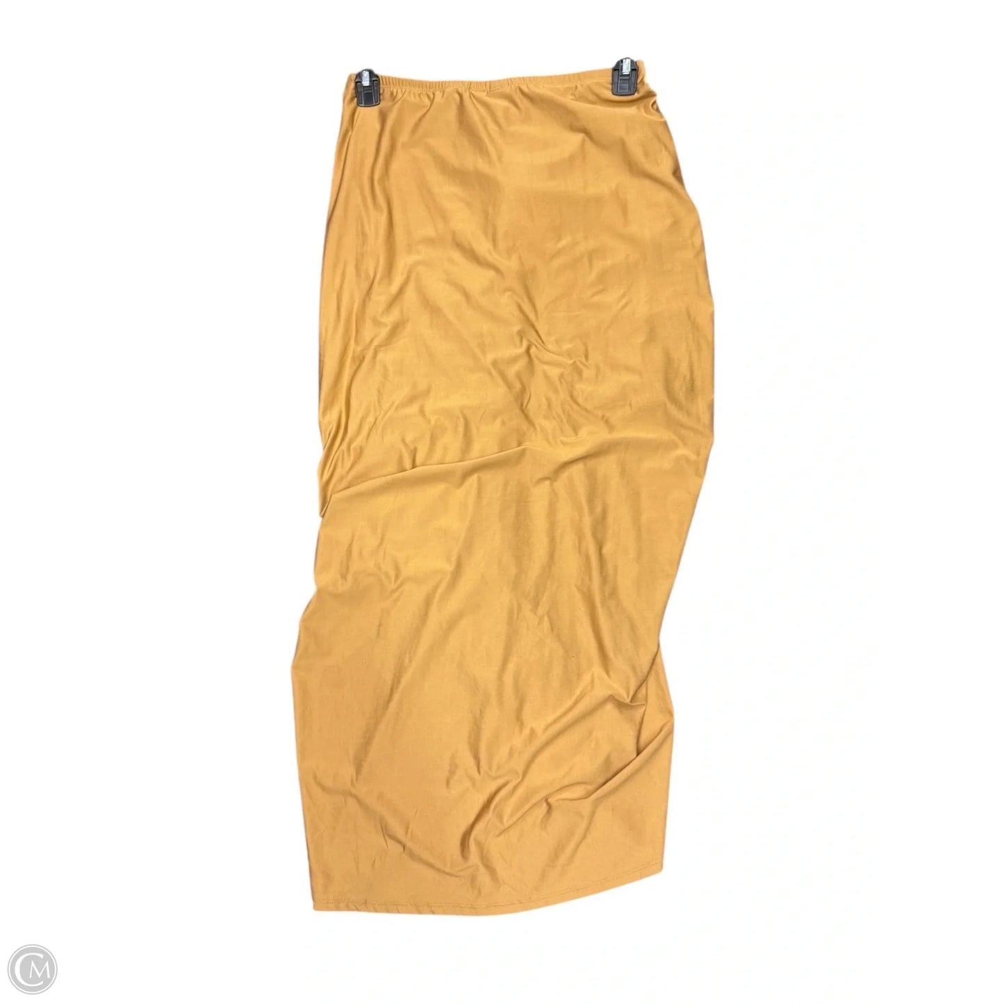 Skirt Maxi By Shein In Gold, Size: L