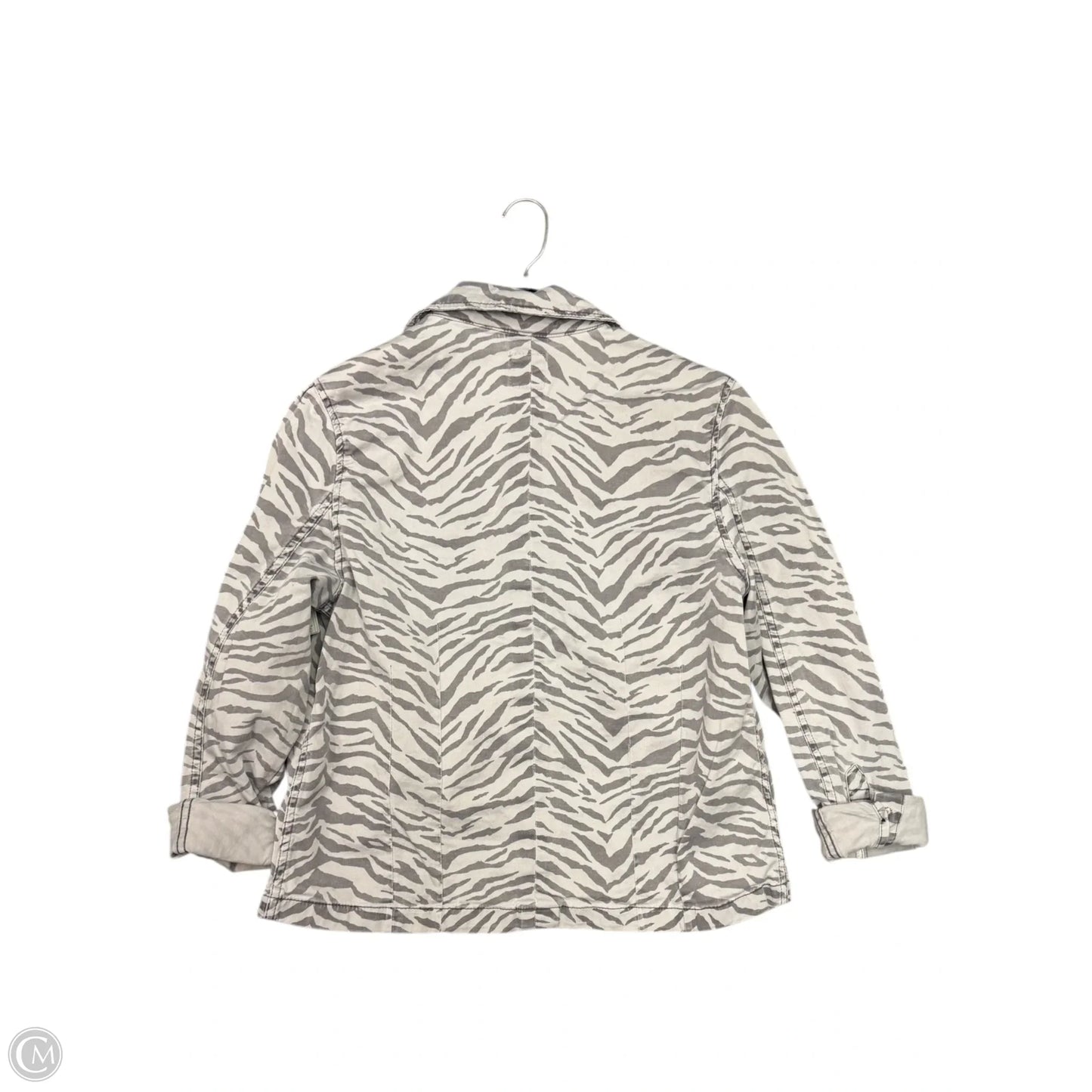 Jacket Denim By Kensie In Animal Print, Size: L