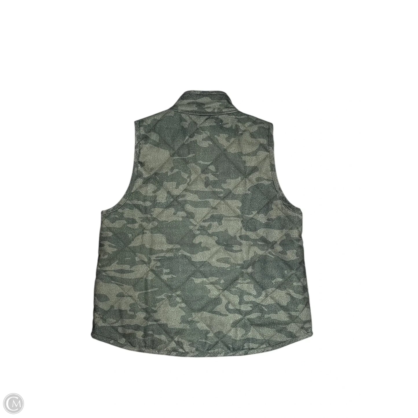 Vest Puffer & Quilted By Mudpie In Camouflage Print, Size: L