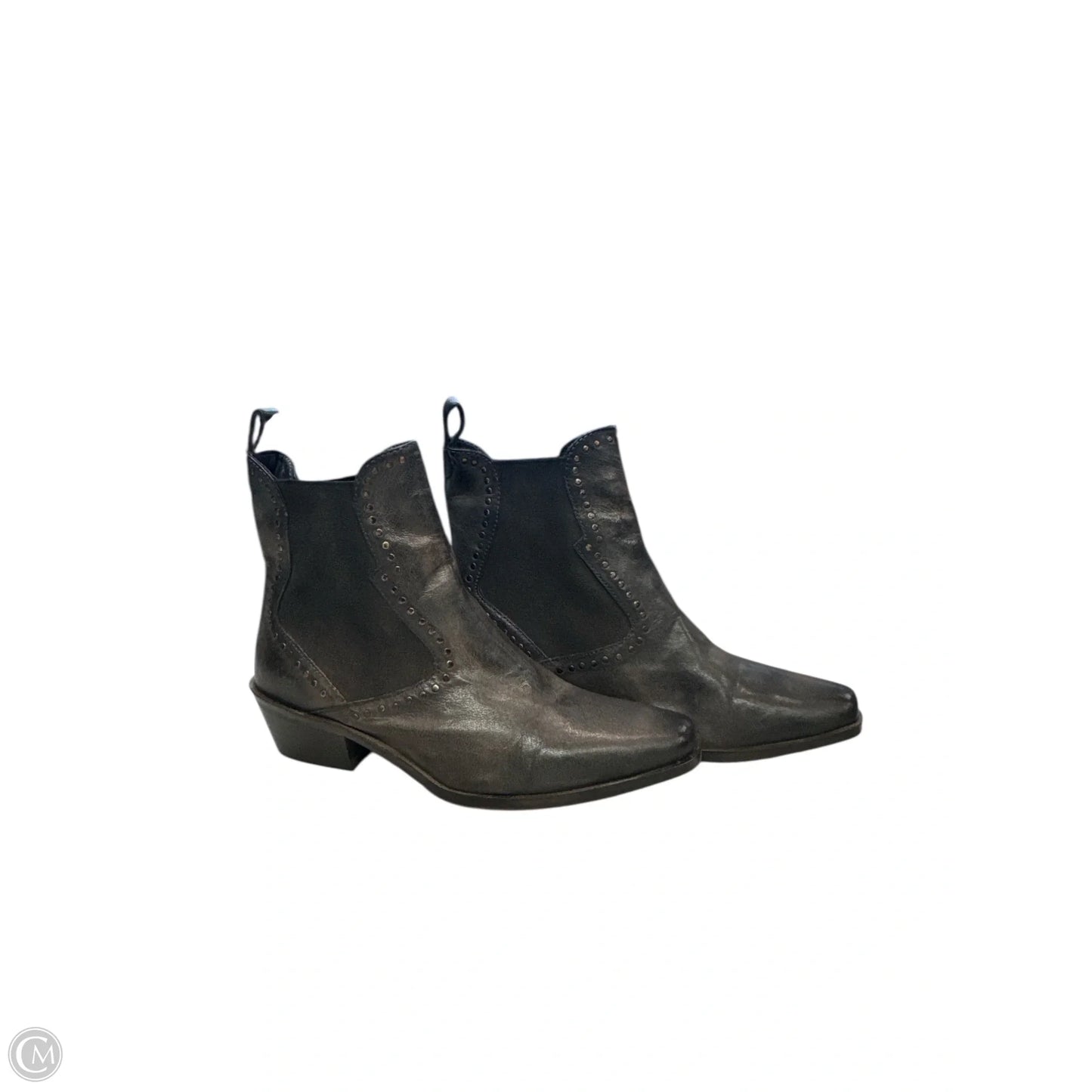 Boots Ankle Heels By Cmb In Grey, Size: 8