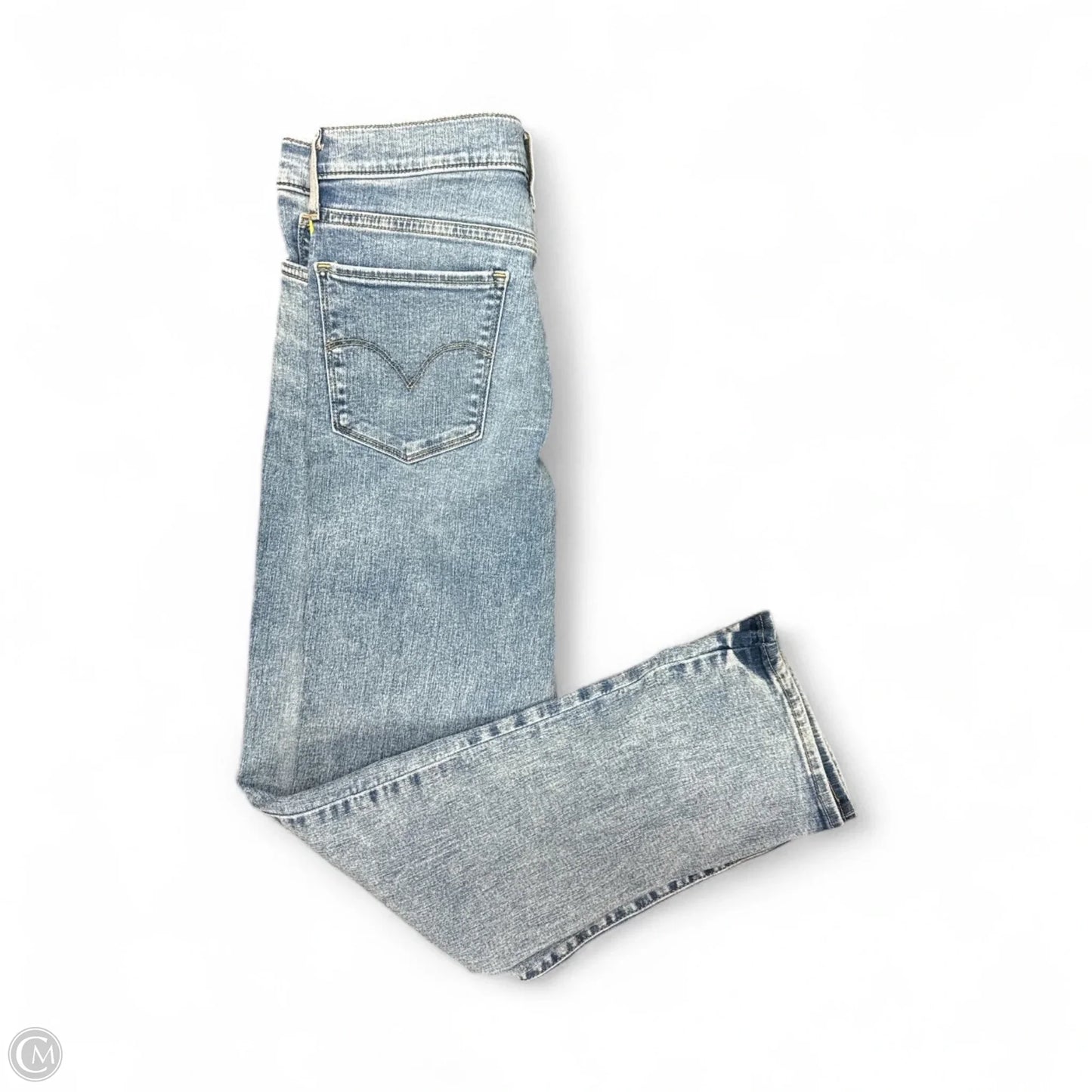 Jeans Straight By Levis In Blue Denim, Size: 8