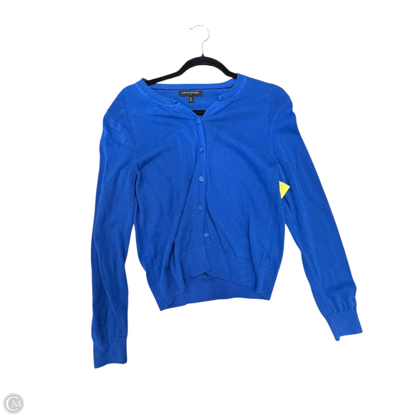 Sweater Cardigan By Banana Republic In Blue, Size: M