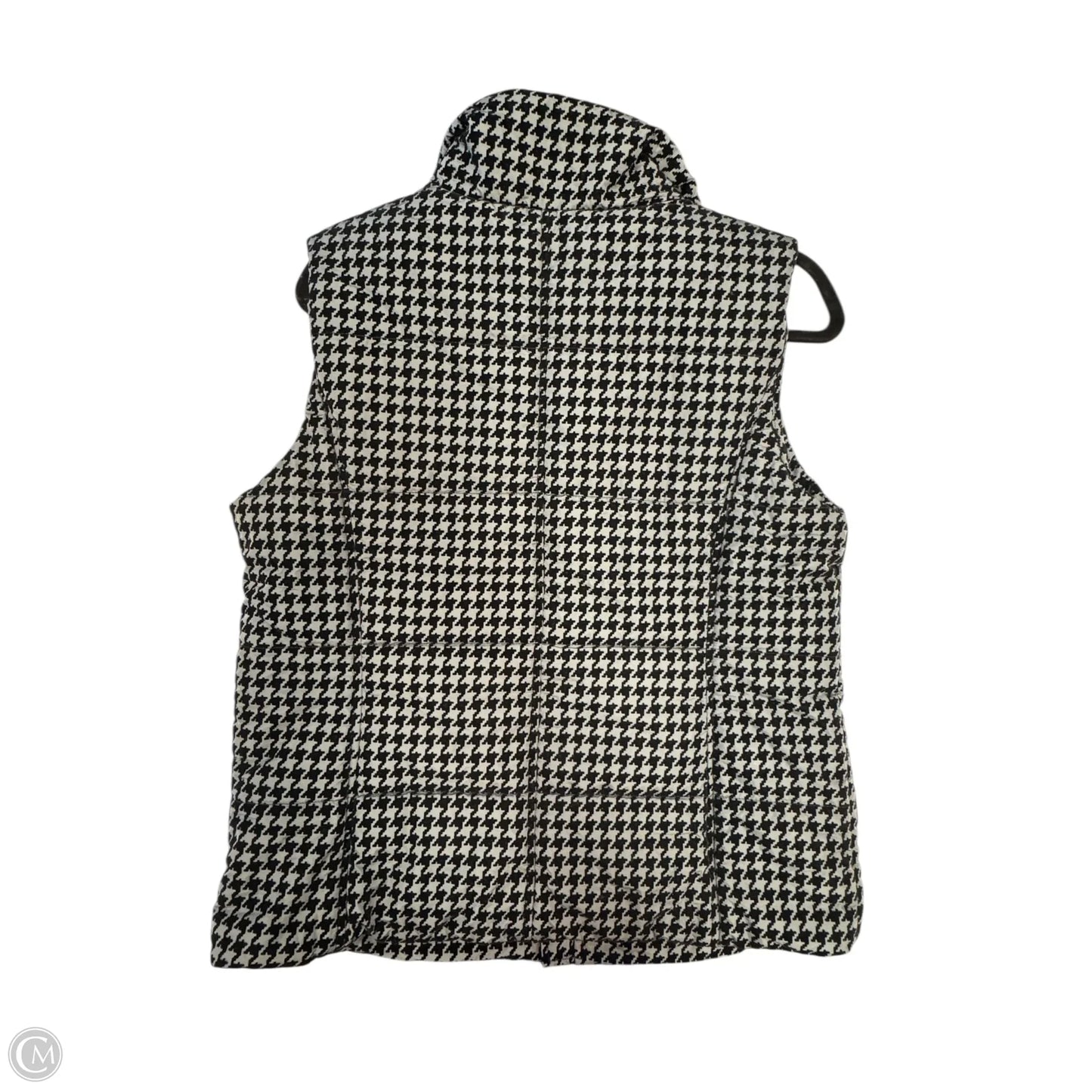 Vest Puffer & Quilted By Tribal In Black & Grey, Size: M