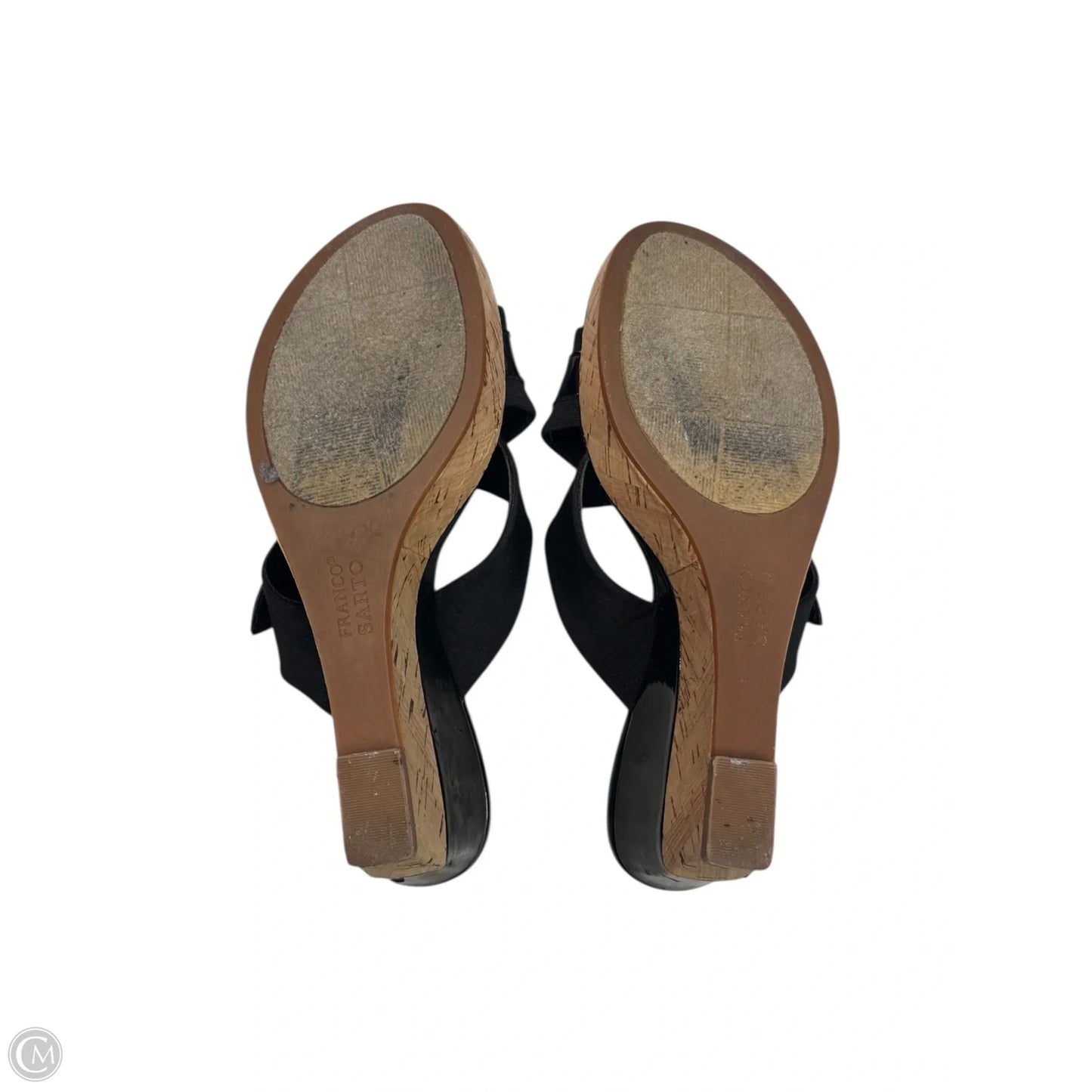 Sandals Heels Platform By Franco Sarto In Black, Size: 6.5