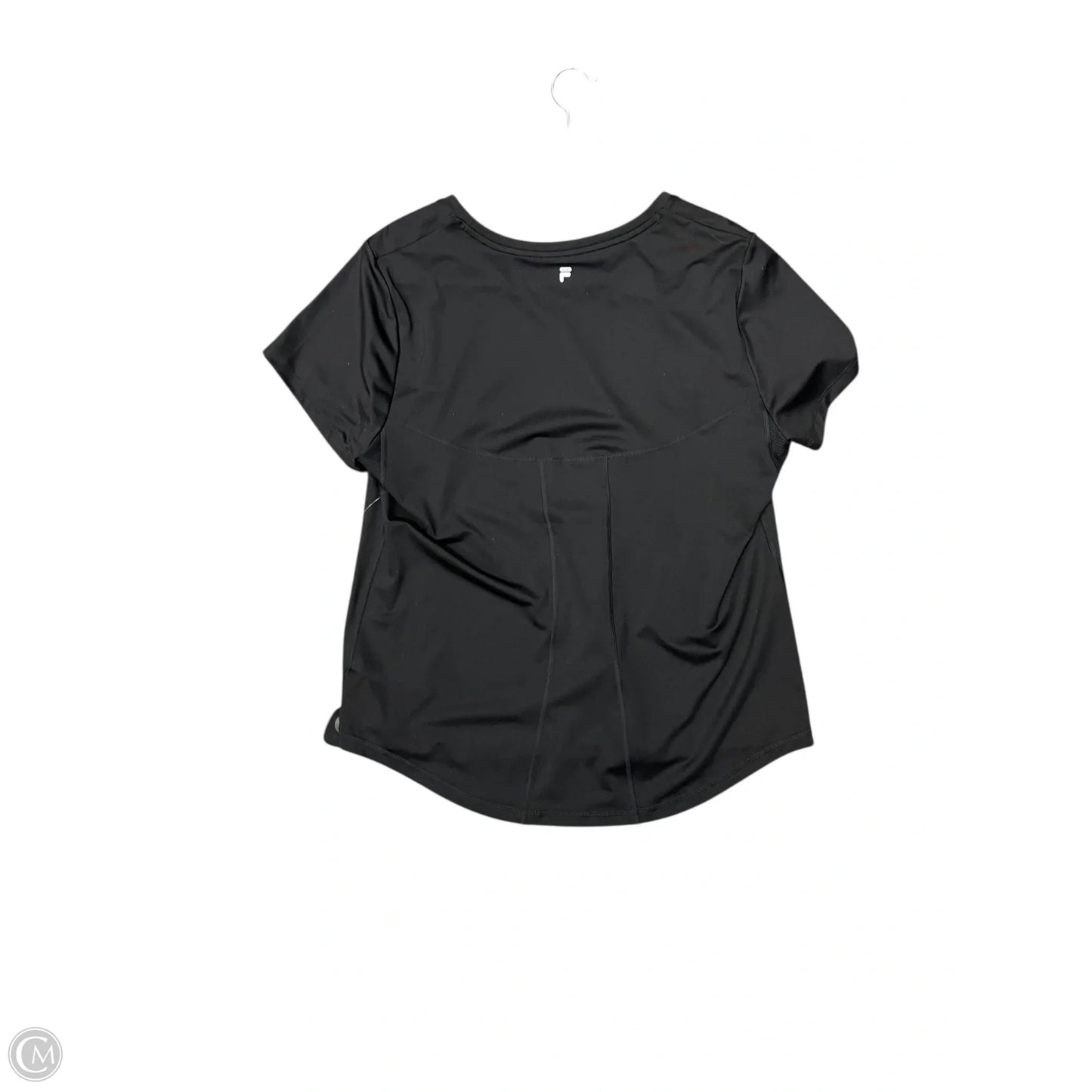 Athletic Top Short Sleeve By Fila In Black, Size: Xxl
