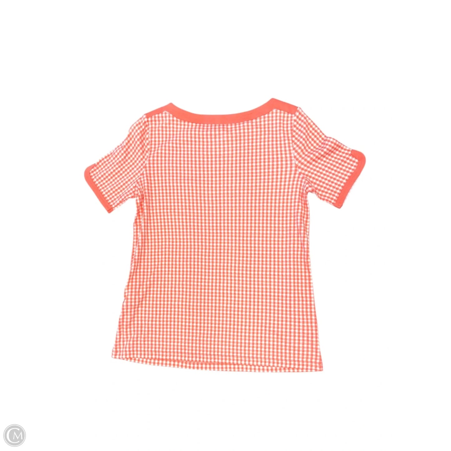 Top Short Sleeve By Chicos In Orange, Size: M