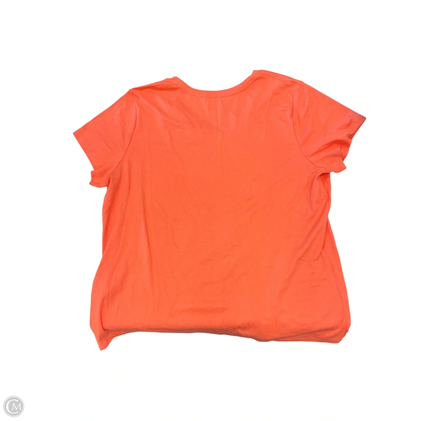 Top Short Sleeve By St Johns Bay In Orange, Size: 3x