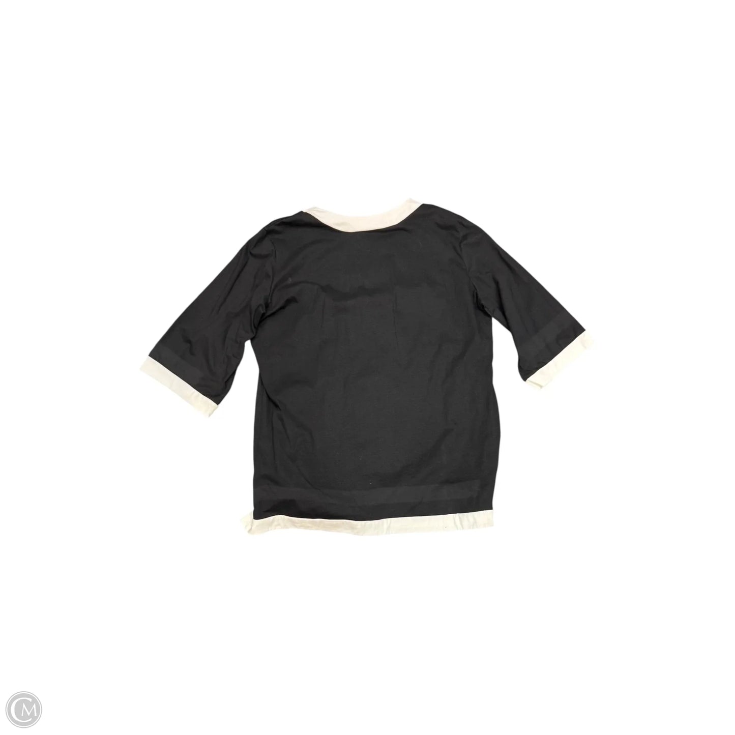 Top 3/4 Sleeve By Neon Buddha In Black & White, Size: 1x