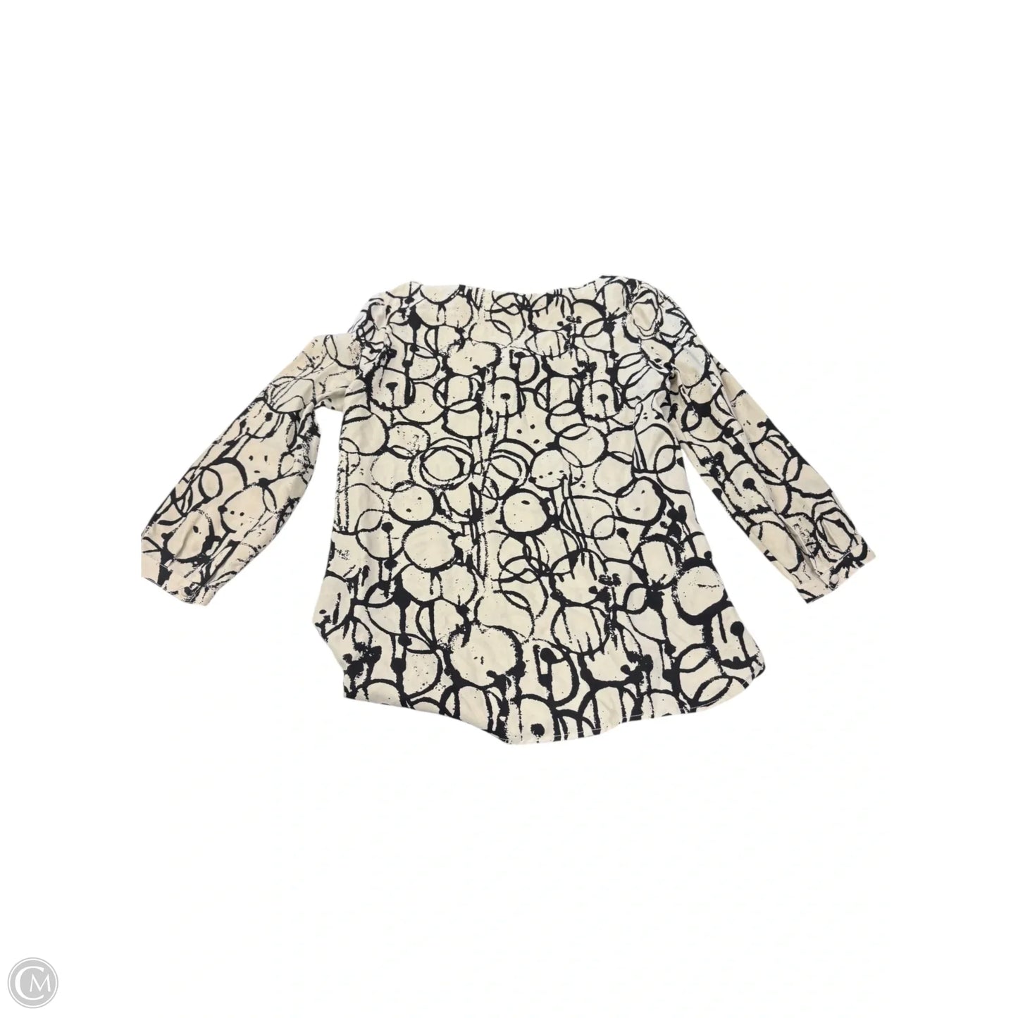 Top Long Sleeve By Clothes Mentor In Cream, Size: L