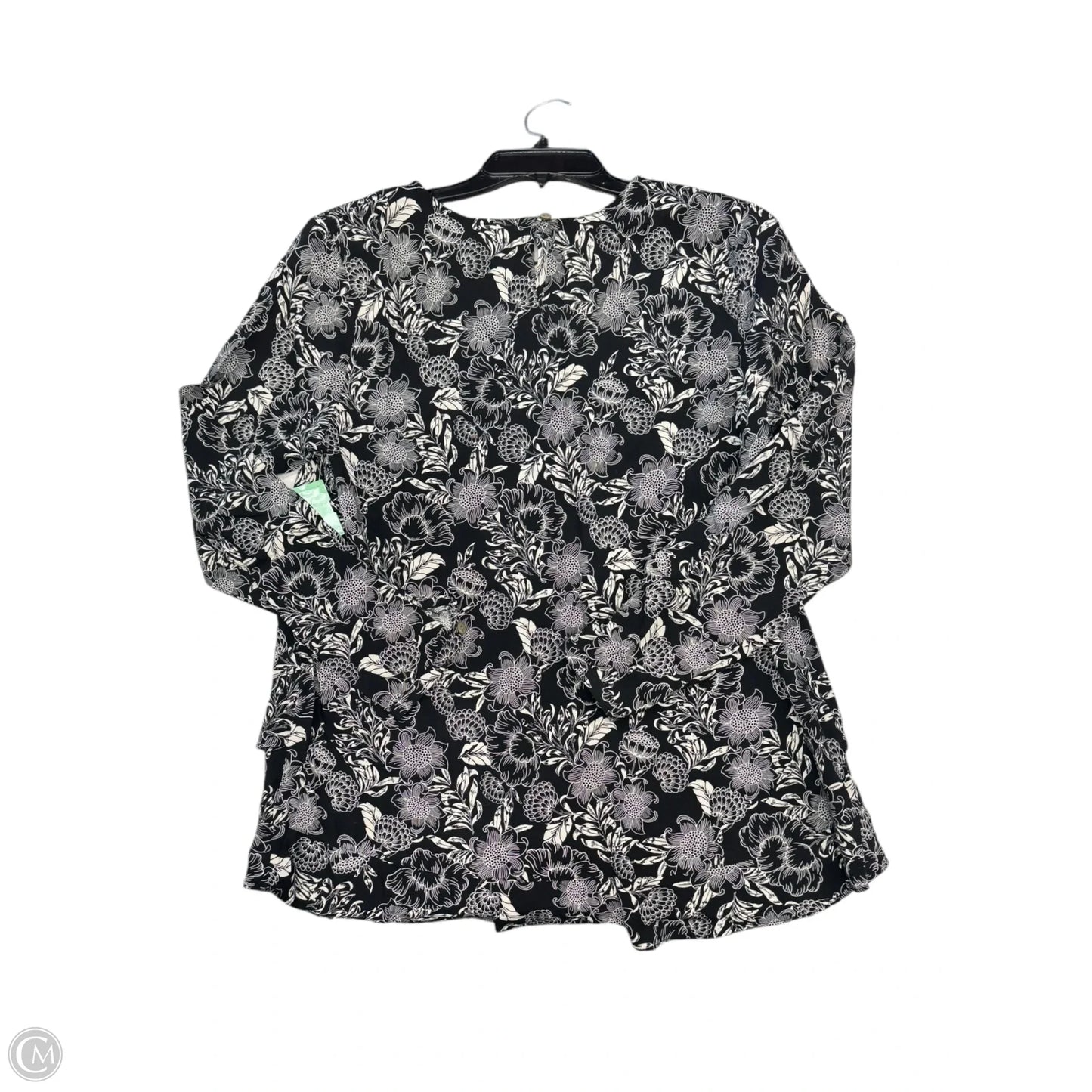 Top Long Sleeve By J. Jill In Black, Size: S