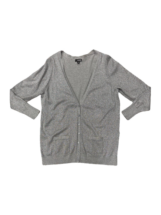 Cardigan By Ana In Silver, Size: 1x