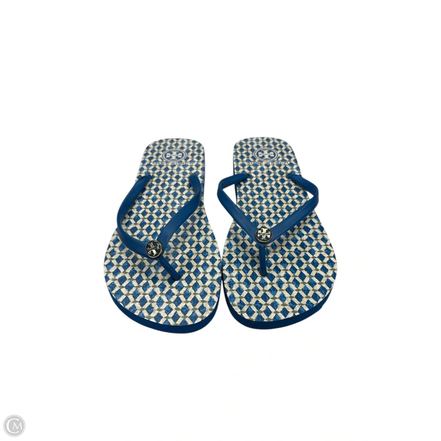 Sandals Designer By Tory Burch In Blue, Size: 10
