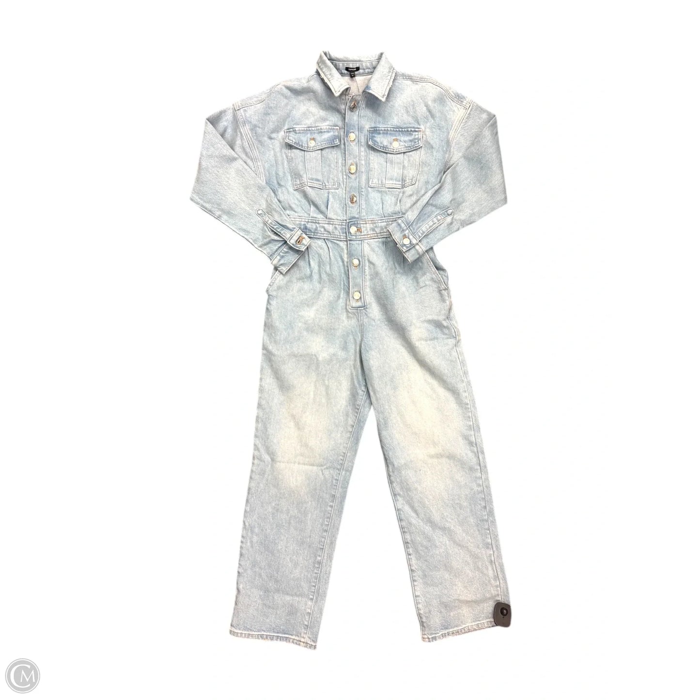 Jumpsuit By Express In Blue Denim, Size: 0