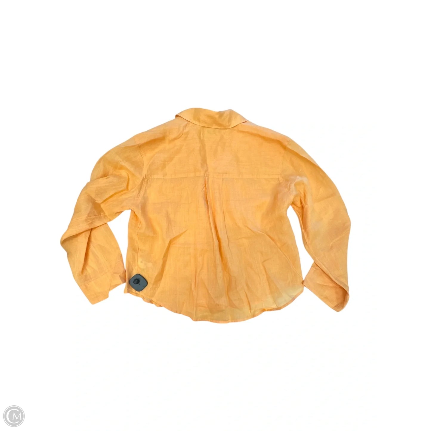 Blouse Long Sleeve By Madewell In Orange, Size: Xs