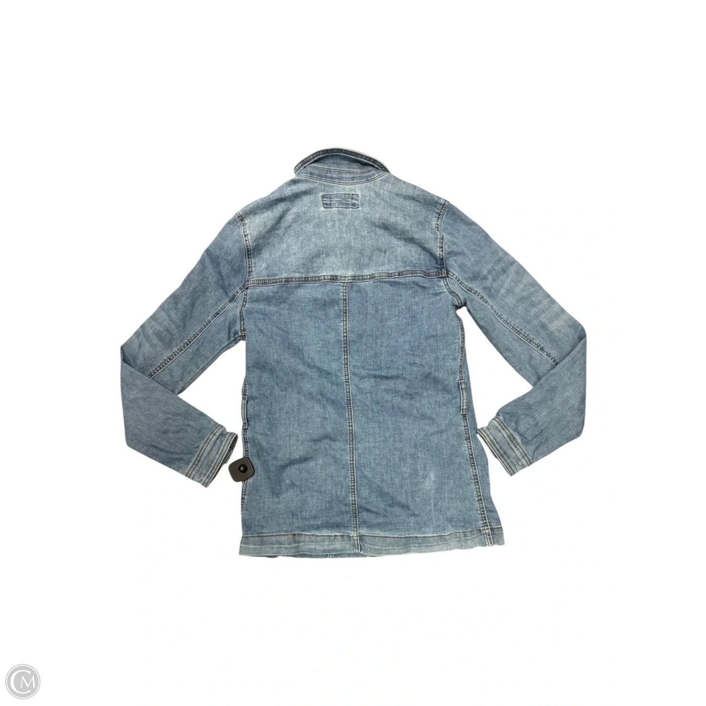 Jacket Shirt By Maurices In Blue Denim, Size: S