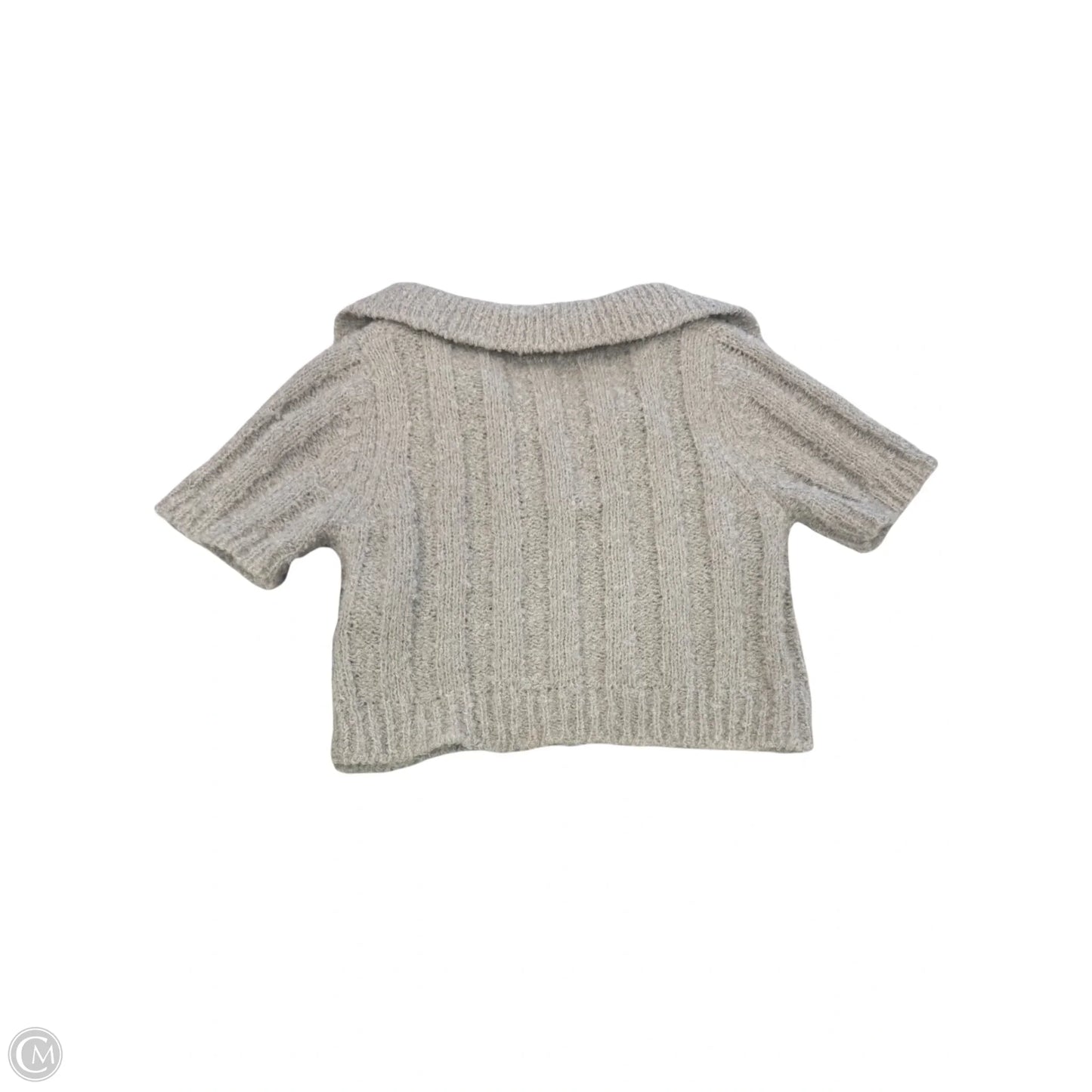 Sweater Short Sleeve By Papermoon In Grey, Size: S