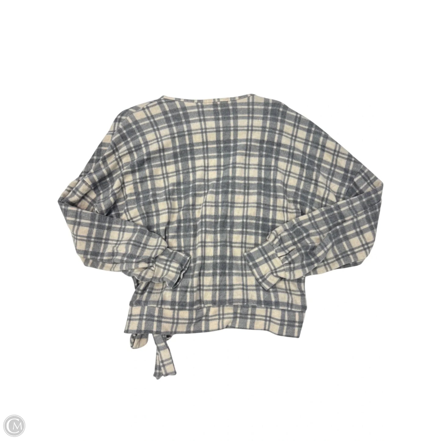Top Long Sleeve By Cmc In Plaid Pattern, Size: Xl