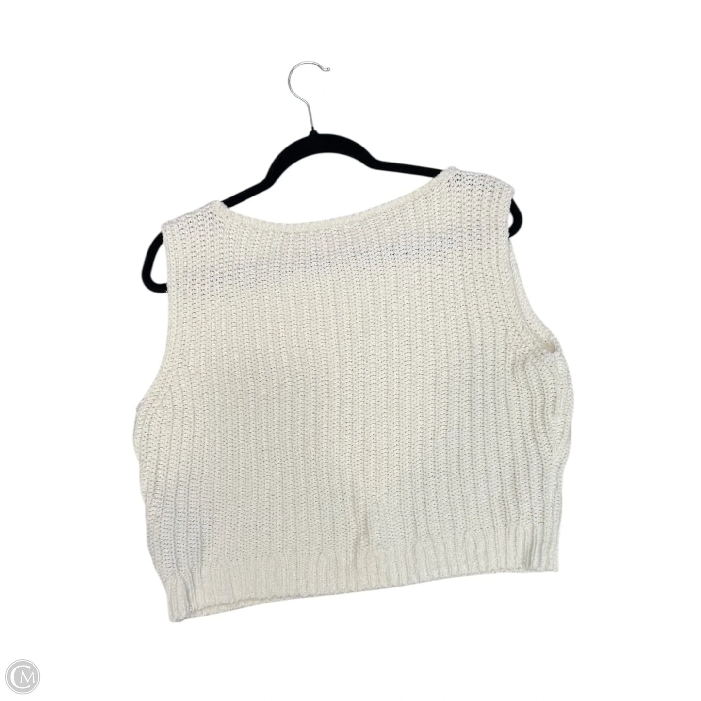Vest Sweater By Abercrombie And Fitch In White, Size: S