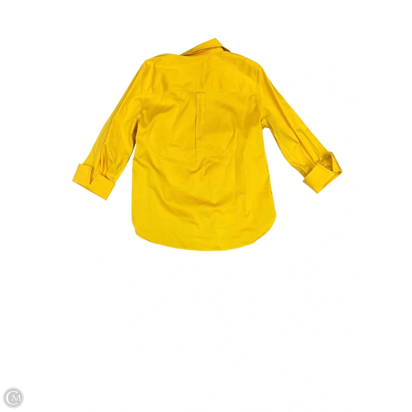 Blouse 3/4 Sleeve By Chicos In Yellow, Size: S