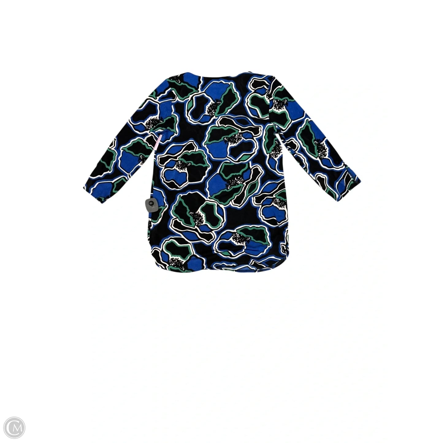Top 3/4 Sleeve By Chicos In Floral Print, Size: Xs