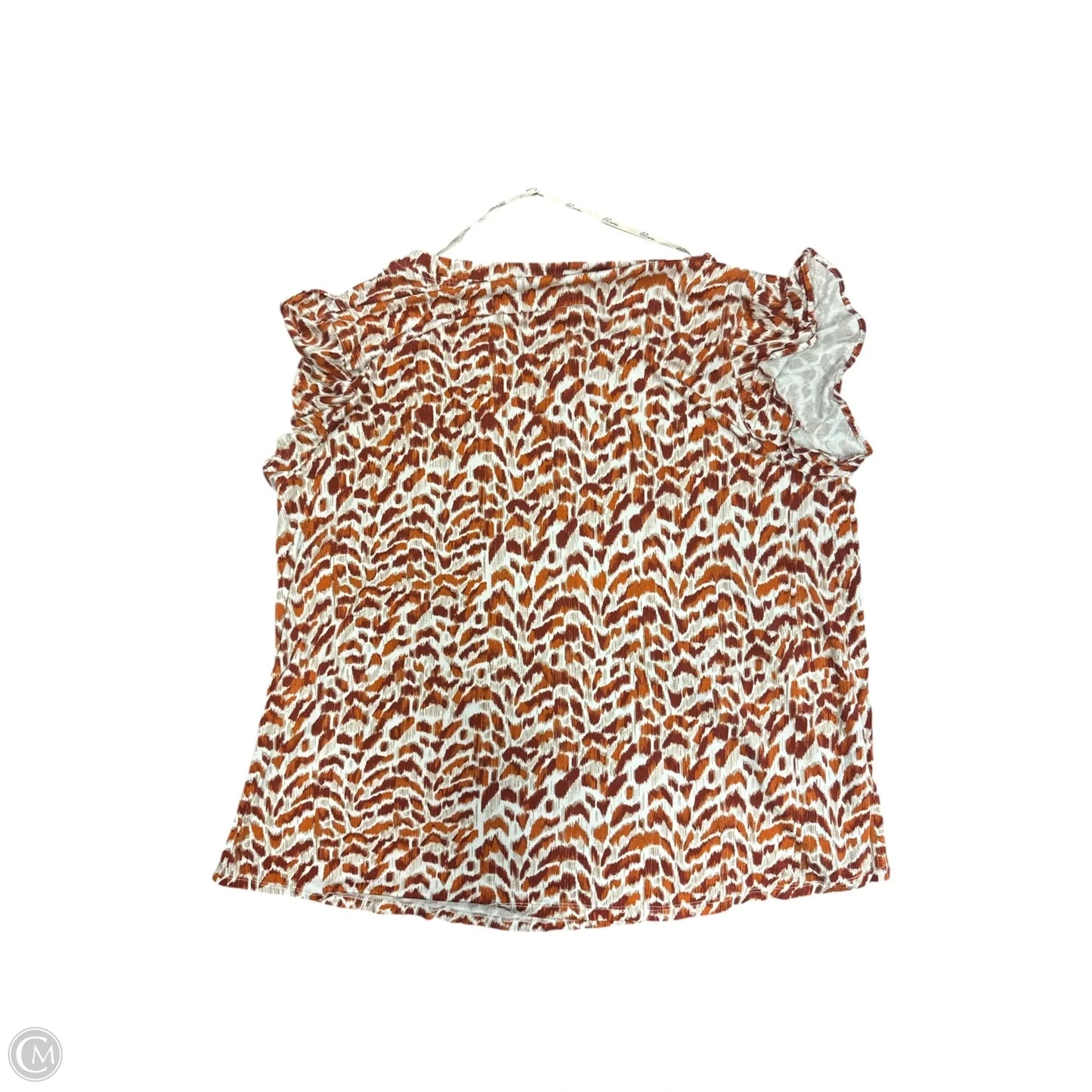 Top Short Sleeve By Clothes Mentor In Orange, Size: 2x