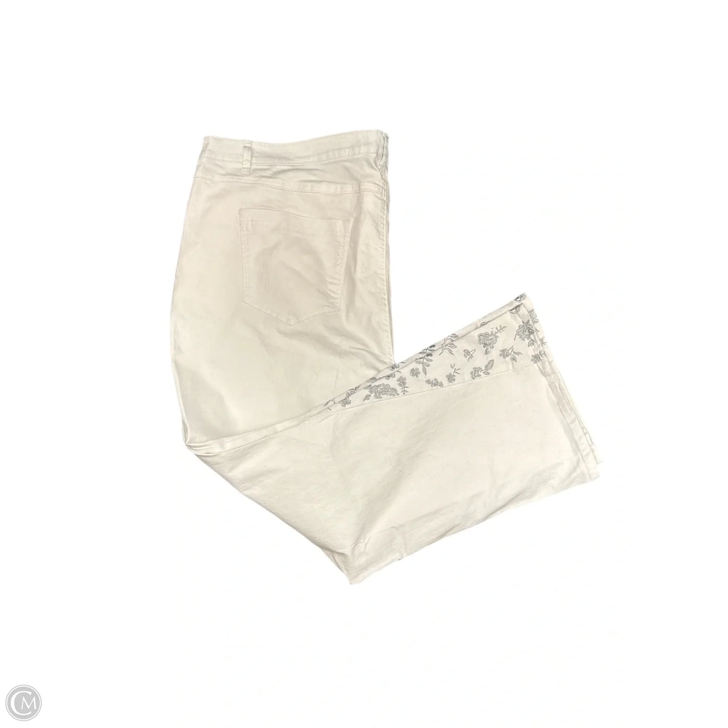 Pants Wide Leg By Denim 24/7 In White, Size: 28