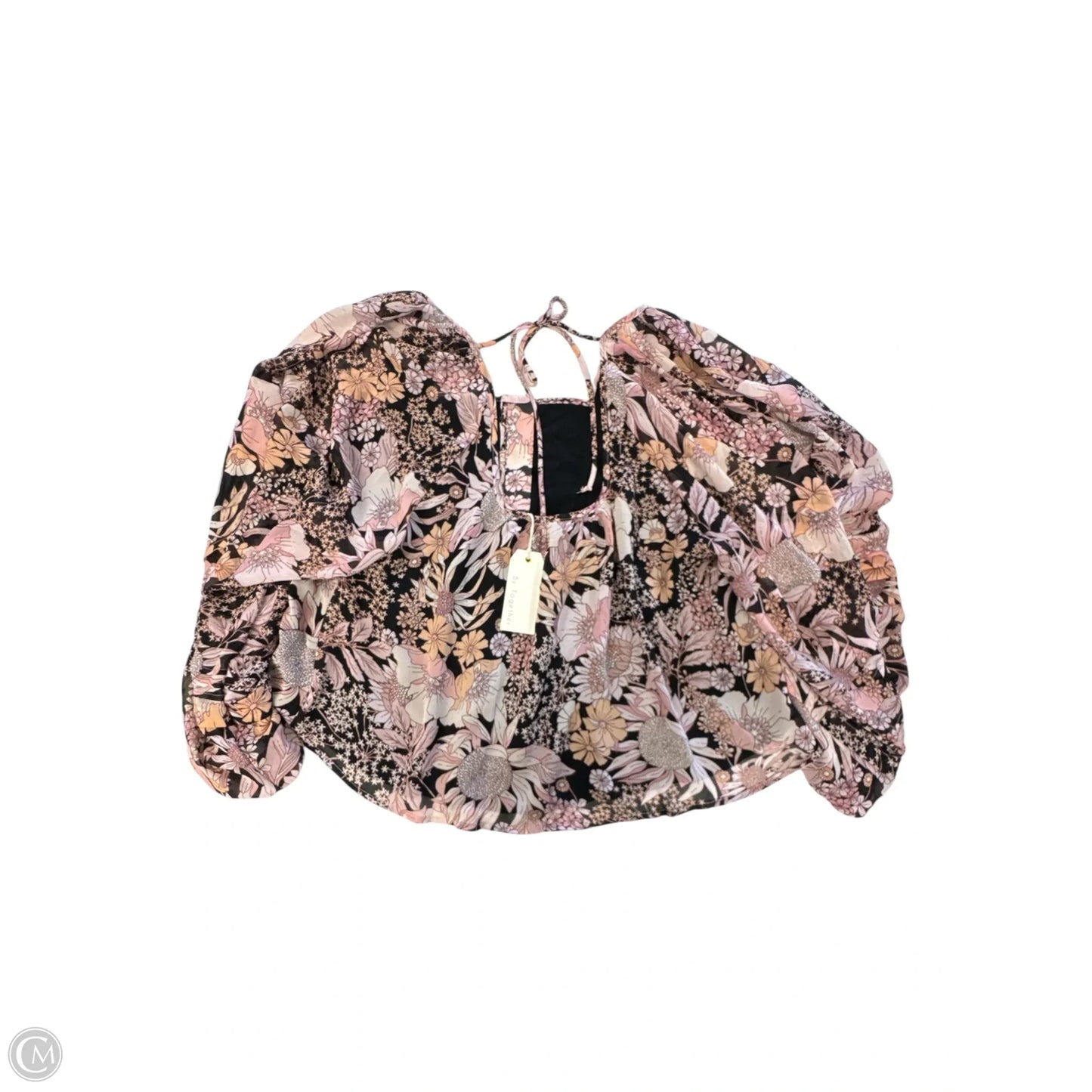 Blouse Long Sleeve By By Together In Floral Print, Size: S