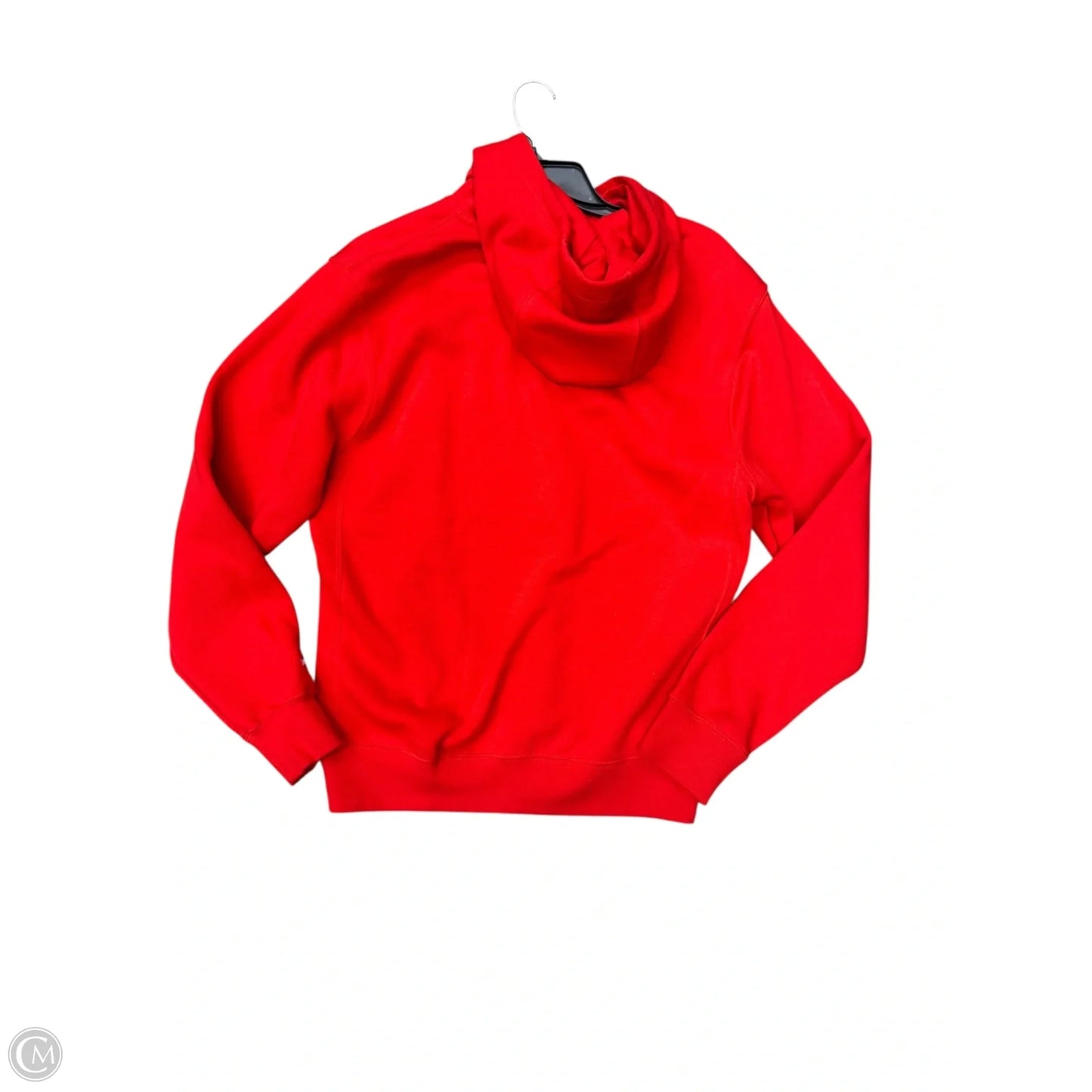 Sweatshirt Hoodie By Nike In Black & Red, Size: S