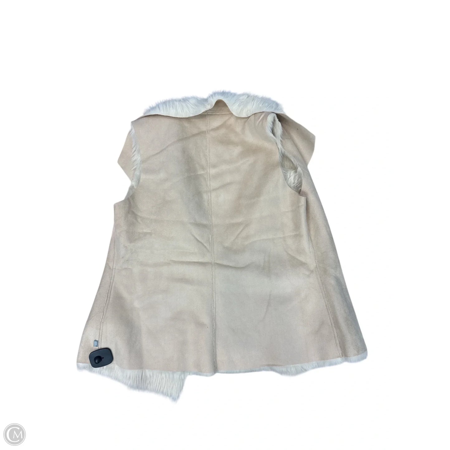 Vest Faux Fur & Sherpa By Clothes Mentor In Tan, Size: L