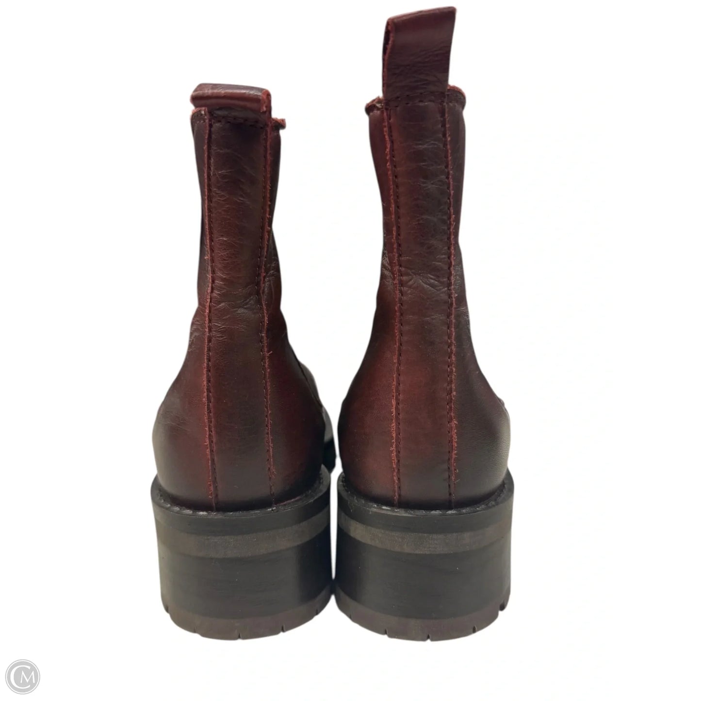 Boots Ankle Flats By Miz Mooz In Maroon, Size: 6