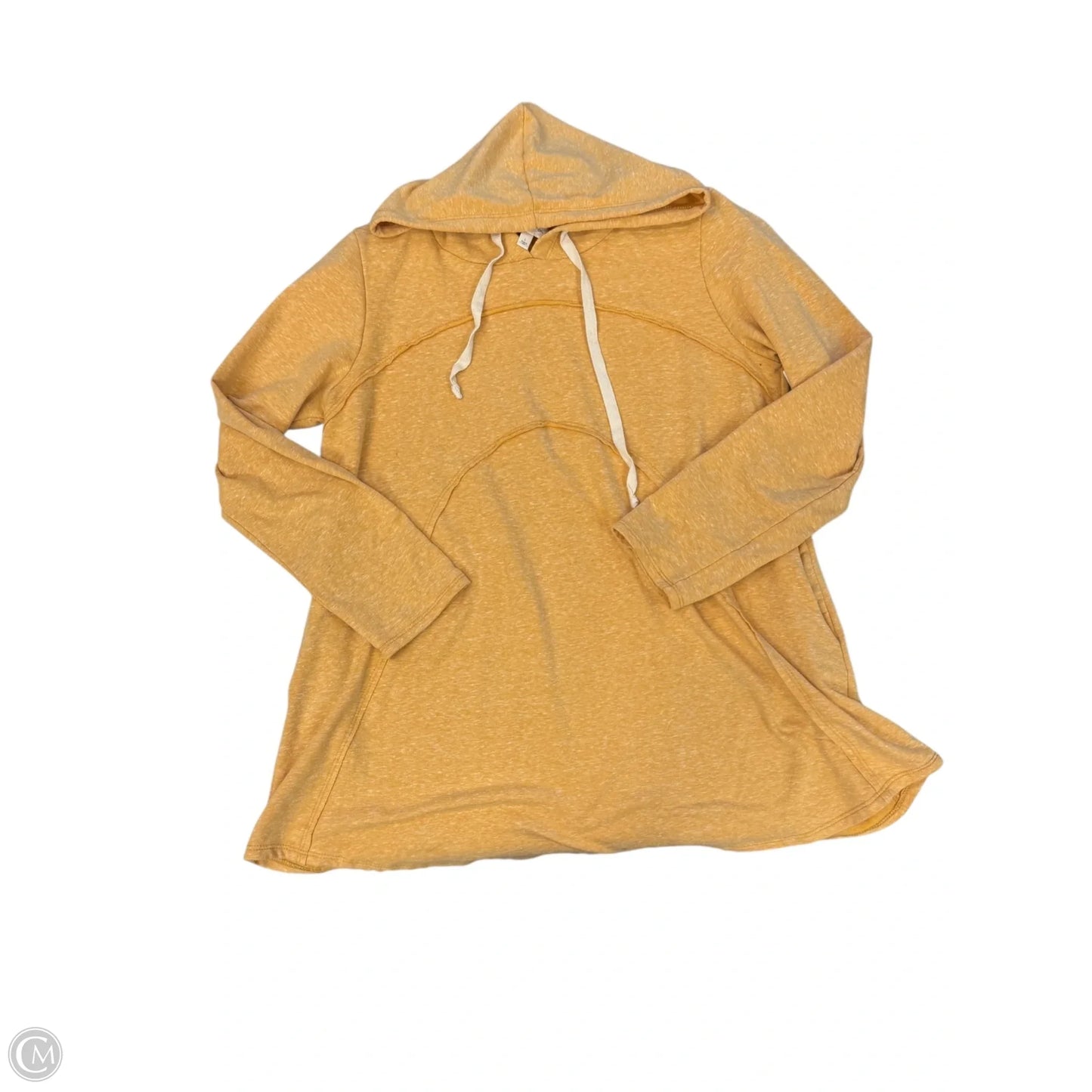 Sweatshirt Hoodie By Cmc In Yellow, Size: L
