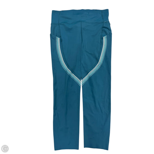 Athletic Capris By Lululemon In Teal, Size: L