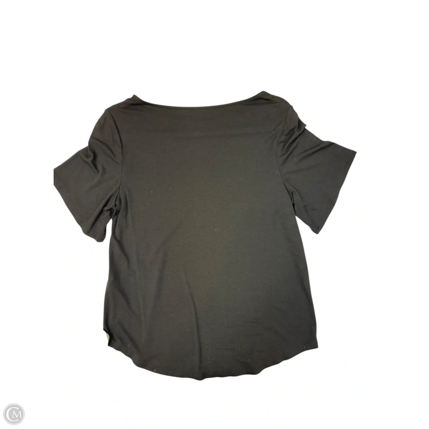 Top Short Sleeve By Chicos In Black, Size: S