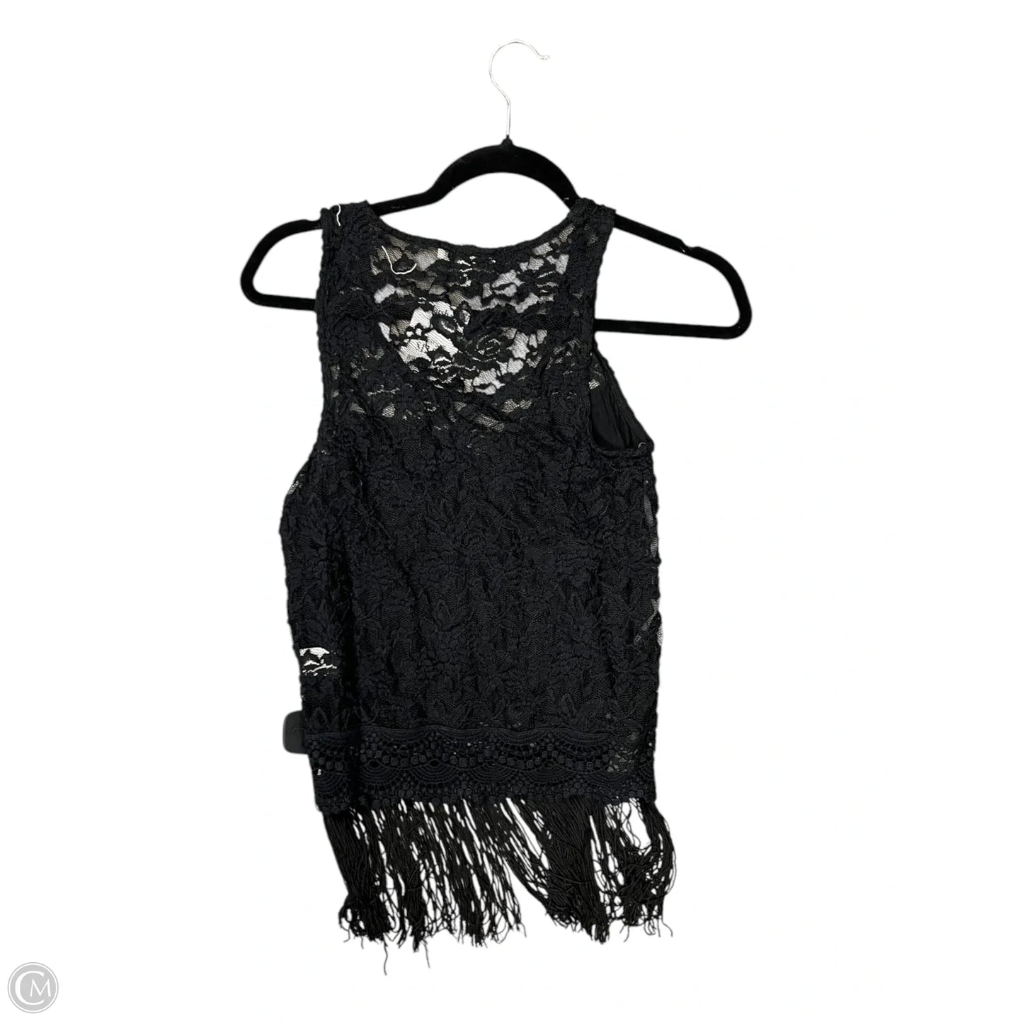 Top Sleeveless By Monteau In Black, Size: S