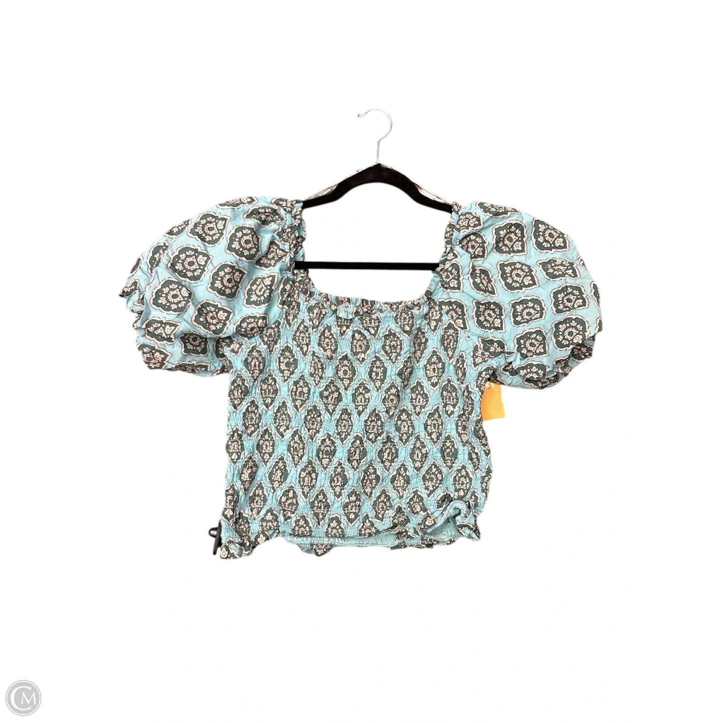 Blouse Short Sleeve By Maurices In Aqua, Size: L