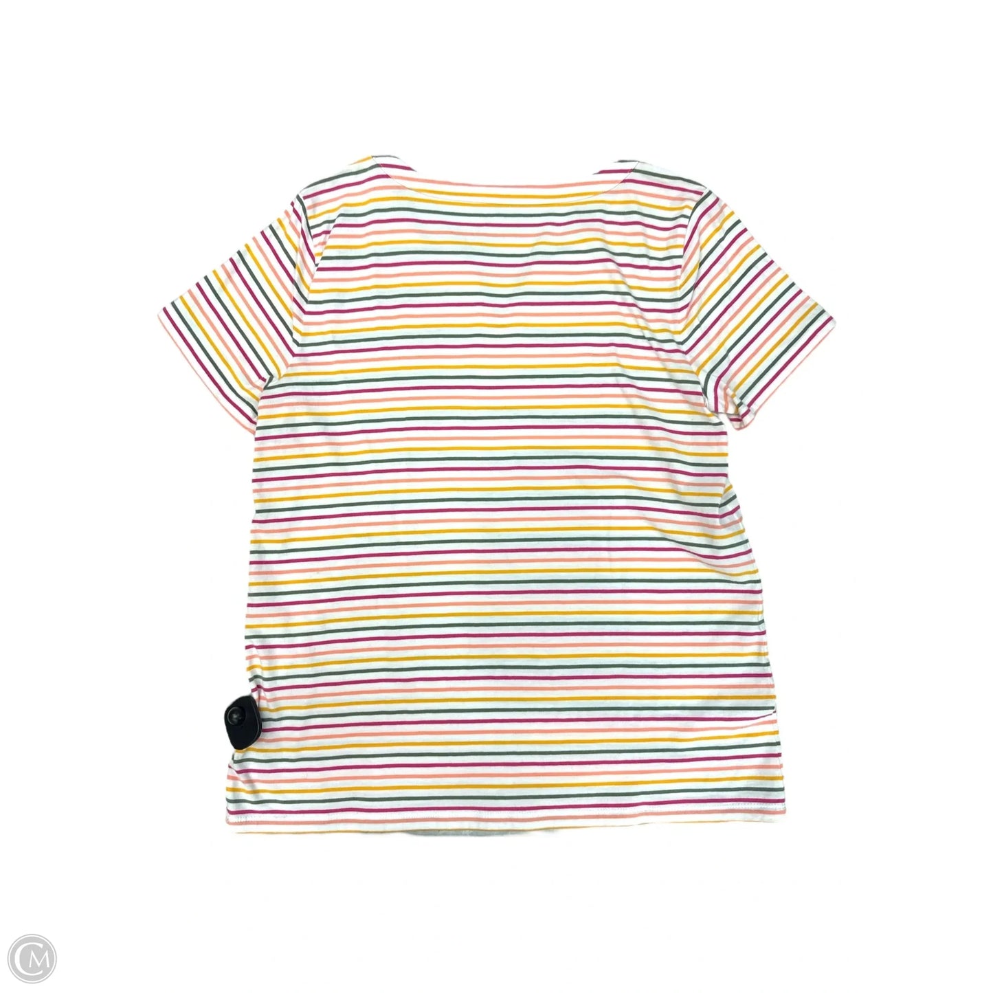 Top Short Sleeve By Talbots In Pink & Purple, Size: M