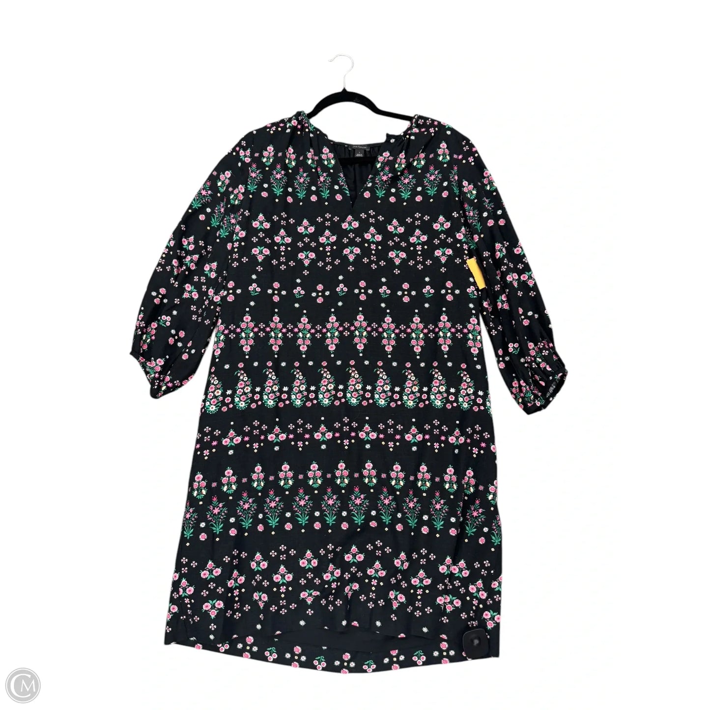 Dress Casual Midi By Ann Taylor In Black, Size: 12