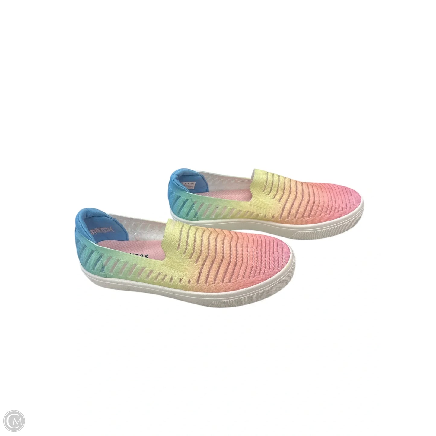 Shoes Flats By Skechers In Rainbow Print, Size: 9