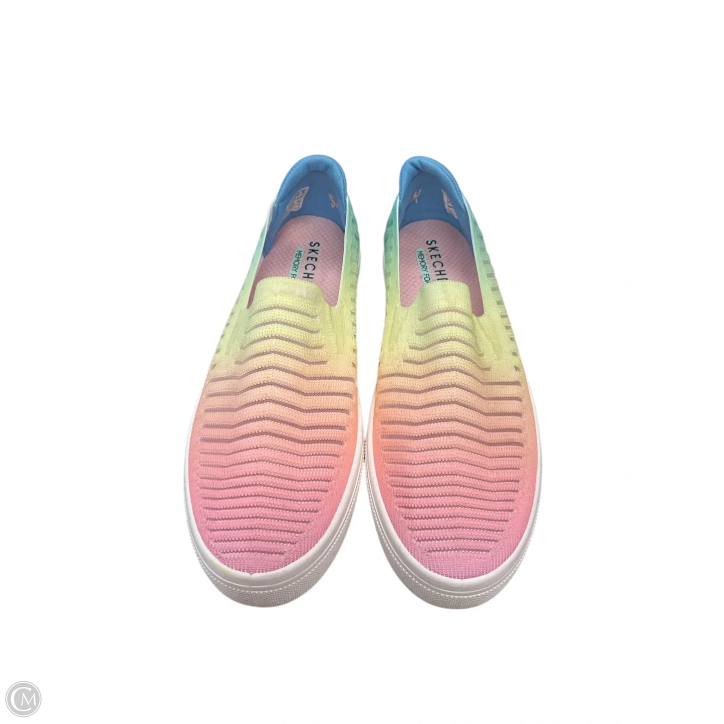 Shoes Flats By Skechers In Rainbow Print, Size: 9