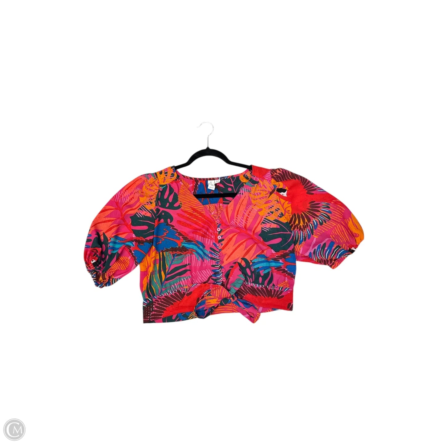 Blouse Short Sleeve By Joie In Pink, Size: M