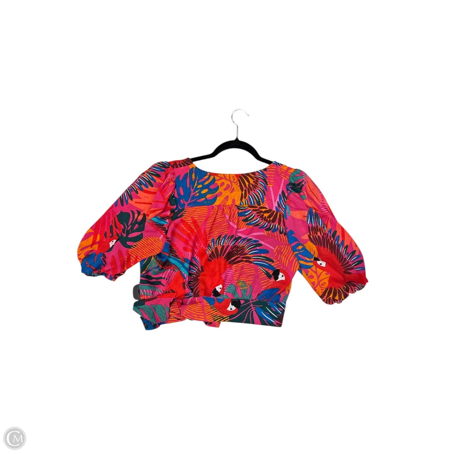 Blouse Short Sleeve By Joie In Pink, Size: M